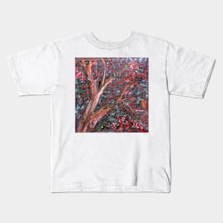 Red Gum at Dusk oil painting by Heather Holland Kids T-Shirt